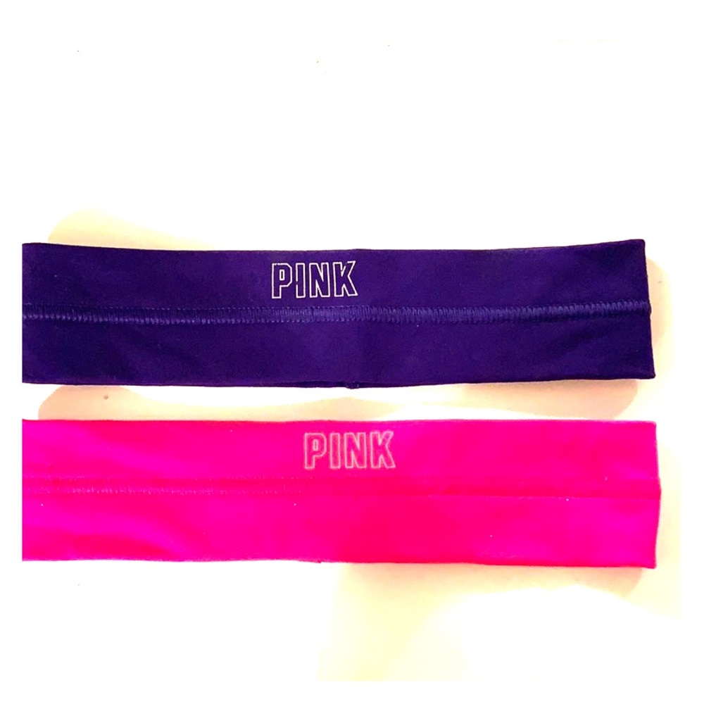 2 PINK headbands